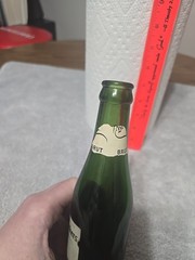 Vintage 1950s Christian Brothers Champagne Brut Green Glass Bottle! Rare To Find