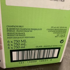 Perrier-Jouët BLASON ROSE’ 750ML Sealed Dummy FACTICES Display Bottle NEW