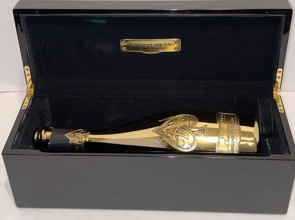 EMPTY ACE OF SPADES GOLD(ARMAND DE BRIGNAC)1.5 LT MAGNUM BOTTLE WITH BOX