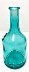 Small Aqua Green Wine Jug Shaped Decorative Bottle