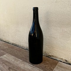 French Antique Dark Green Glass Bottle Wine Water Circa 1900 10022213