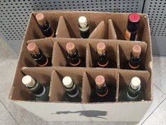 empty wine bottles lot Of 12 Pieces