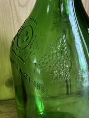 Vintage United Vintner&rsquo;s Half Gallon Green Glass Bottle Established-Asti-1881