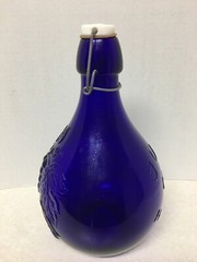 Vintage Casadis Milano LT2 Cobalt Blue « Jus De Fruits » Glass Jug-2 Liter