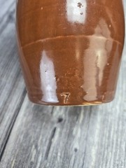 Vintage Stoneware Moonshine Wine Bottles Red/Brown Jugs