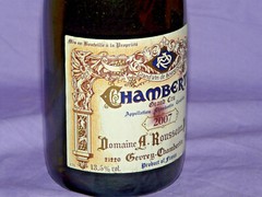 A. Rousseau CHAMBERTIN 2007 Burgundy Grand Cru Empty Wine Bottle no cork