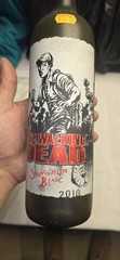 “The Walking Dead” Blood Red Blend Empty Wine Bottle 750ml 2016