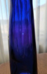 Riesling Mosel/Rheinhessen Wine Bottle Cat Shape Bottle COBALT BLUE w/o Cork