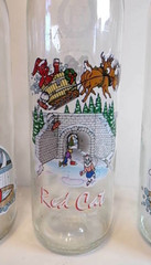 3 Empty Hazlitt 750 ml Red Cat Bottles One Christmas Finger Lakes Red Wine