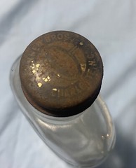 Vintage 1/2 Pint Wine Bottle CAR CAL WINERY Greensboro NC Embossed