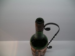 Wine Bottle Decanter Paris France Eiffel Tower Empty Bar Deco Copper
