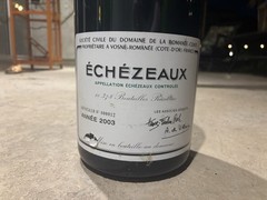 Empty 2003 DRC Échézeaux Grand Cru Burgundy Wine Bottle Authentic.