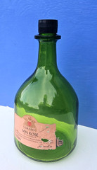 Vintage Green Glass Wine Bottle by Gallo Vin Rosé, 3 liters, 12&Prime; x 7&Prime; dimension
