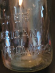 Antique Garrett & Co. American Wine Glass Bottle w/ Eagle Shield Logo 1 Gallon