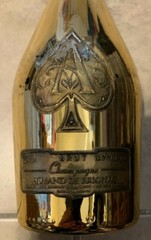 Sealed Empty Ace of Spades Armand de Brignac Champagne 750ml Bottle Display Gold