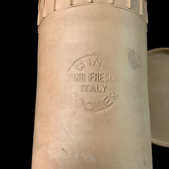 Vintage Clay Wine Bottle Cooler Terra Cotta Made In Italy Rustic Pottery