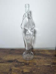 Vintage Shark Bottle Made in Italy 750 ml 15&Prime; 1979 No Chips Wine Clear Decanter