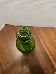 Vintage USA Green Glass 1.5 Liter Bottle Decanter #809 No lid
