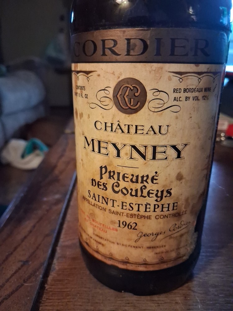 This Is A 1962 Bottle Of Wine. I Will Not Take Less Than $221.00 For It.