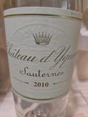 2010 Chateau d&rsquo;Yquem (half/demi), Sauternes, Empty Bottle (Boutille Vide)