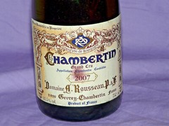 A. Rousseau CHAMBERTIN 2007 Burgundy Grand Cru Empty Wine Bottle no cork