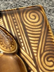 Vintage Parker Pottery Lincoln Wine Brown Bottle New Zealand Māori Rare No Top