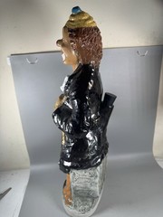 Vintage 1979 Angelo Bardi Italian Ceramic Clown Wine Bottle Decanter RARE 16”