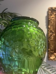 Gallo Wine ~ Half Gallon Flavor Guard Bottle ~ Vintage Green Glass with Grapes