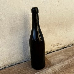 French Antique Wine Bottle Dark Green Glass c1900 34cm Tall 10022212