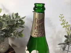 Vintage Perrier-Jouet Fleur De Champagne Bottle~1976~Hand Painted Flowers~Empty~