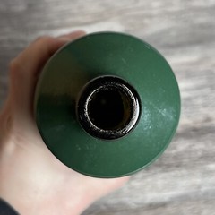 Vintage J M Da Fonseca Azeitao Green Painted Glass Bottle