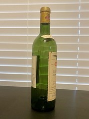 Vintage Empty Wine Bottle Calvet 1961 Saint Julien France New York Decor Bar