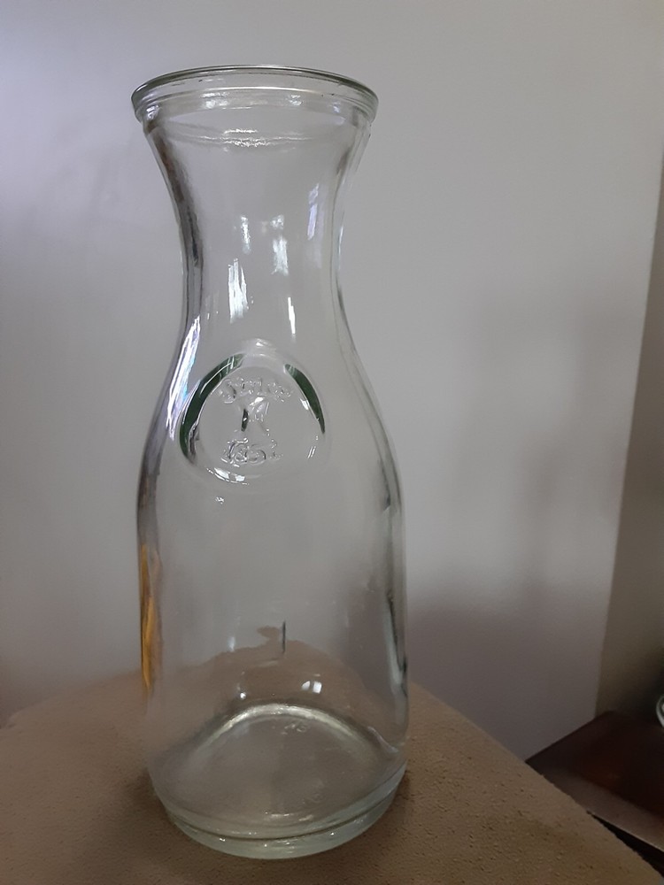 Vintage Paul Masson Since 1852 ~ 36 oz Glass Carafe Decanter Milk Bottle