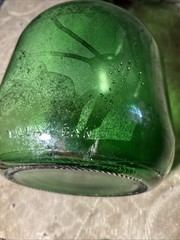 Vintage green Demijohn 3 litter bottle