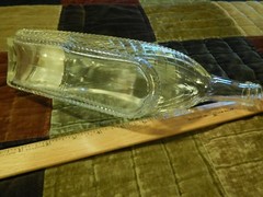 LONDON White Dinner Wine [Ontario Canada] GLASS BOTTLE Decanter w/ Paper Label