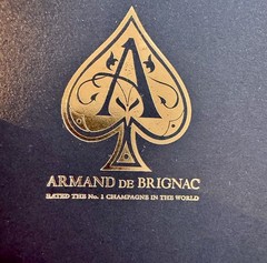 ACE OF SPADES Armand de Brignac 3 Empty Champagne Bottle & Box Pink Silver Gold