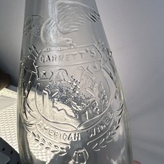 Vintage Garrett & Co Virginia Dare Wine Bottle 4/5 Quart New York Embossed 12”