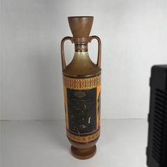 Vintage 1973 Ouzounis Amphora No 1 Wine Bottle Greece Greek Art Glass Empty