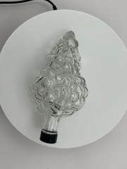 Vintage Glass Grape Cluster Figural Bottle With Lid Made in France