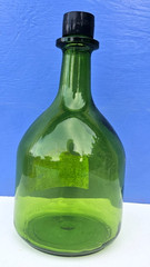 Vintage Green Glass Wine Bottle by Gallo Vin Rosé, 3 liters, 12&Prime; x 7&Prime; dimension