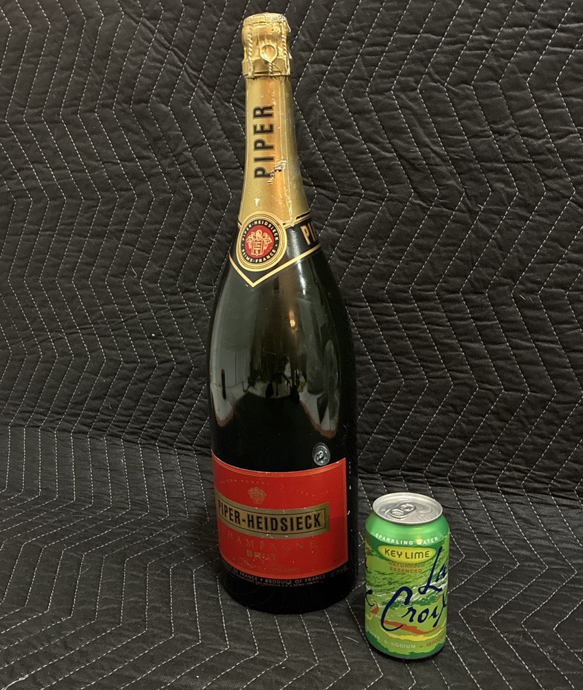 Giant 20” Champagne Bottle Display | Empty Bottle | SEALED | PIPER-HEIDSIECK