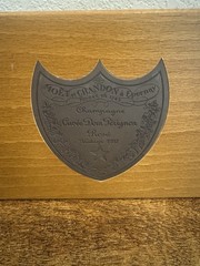 Cuvee Dom Perignon Rose Vintage 1982 Wooden Champagne Bottle Box