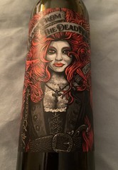Empty Wine Bottle Pirate Woman Red Hair Back From The Dead Red 2019 California