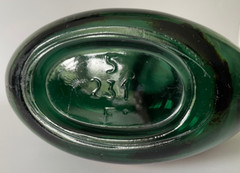 Vintage Mateus Green Glass 8.25&Prime; Bottle Portugal Rose Wine DREYFUS ASHBY & CO.