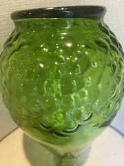Gallo Wine ~ Half Gallon Flavor Guard Bottle ~ Vintage Green Glass with Grapes