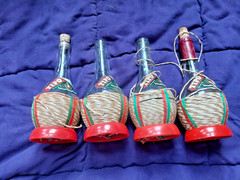 Bundle VINTAGE TOPO SWISS COLONY BOTTLES 5 LG. 4 MED