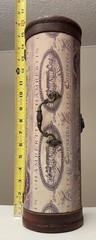 Vintage Chambertin Grand Cru Classe Empty Wine Case Dark Red Wood