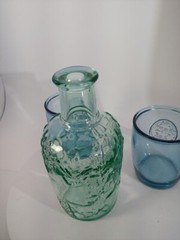 Canadian wine bottle and two glasses
