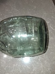 Vintage VidralaSpanish Green Glass Demijohn Wine Carboy Bottle Mold #4632