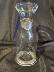 Bormrioli Rocco/Italy .5l mezzo litro F-95% Sterling Silver Bands Decantur 9.5&Prime;